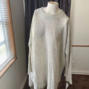 Repartee Gray/White Mock neck sweater, size 2X